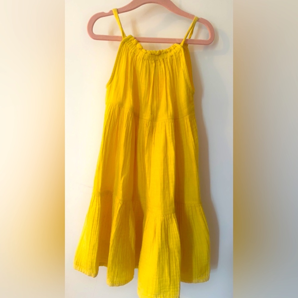 Yellow dress worm once. Very good quality